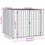 Garden Shed Green 195x198x159 cm Galvanised Steel 46253