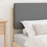 Bed Frame with Upholstered Headboard Light Grey 75 x 190 cm 877669