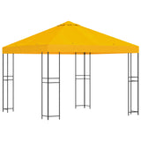 Gazebo 3 x 3 m Yellow Polyester and Steel 190 gsm 900332