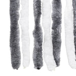 ZNTS Fly Curtain Grey and White 100x200 cm Chenille 377369