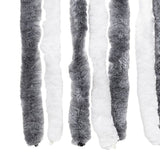 ZNTS Fly Curtain Grey and White 100x200 cm Chenille 377369