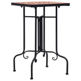 Mosaic Side Table Terracotta Ceramic 46709