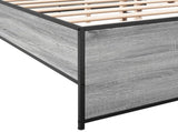 Bed Frame without Mattress Grey Sonoma 140x200 cm 3279890