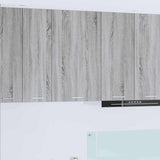 Hanging Cabinet with Door Grey Sonoma and White 50 x 31 x 80 cm 884271