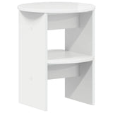 Side Cabinet 2 pcs High Gloss White 40 x 50 cm Engineered Wood 899825