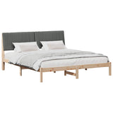 Bed Frame with Headboard Brown 180 x 200 cm Solid Pine Wood 3394404