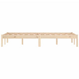 Bed Frame without Mattress 137x190 cm Solid Wood Pine Full 822458