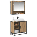 Bathroom Furniture Set 2 pcs Artisan Oak Engineered Wood 3402555