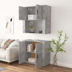Highboard Concrete Grey Engineered Wood 3185355