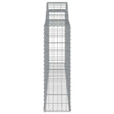 Arched Gabion Baskets 5 pcs 300x30x100/120 cm Galvanised Iron 3146524