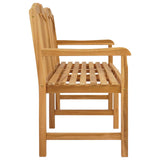 Handcarved Rose Bench Natural 155 x 60 x 94 cm Solid Teak Wood 42030024