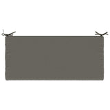 2-Piece Bench Cushions SOEST 2 pcs 100% Polyester Grey 949333