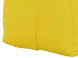 Back Pillow Light Yellow 180 x 24 x 50 cm Fabric 42014566