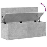 Storage Box Concrete Grey 102x35x35 cm Engineered Wood 840691