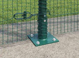 Welded Wire Fence with Concrete Base 10 x 1.5 m 3352413