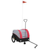 Bike Trailer Black and Red 30 kg Iron 94139
