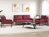 Sofa Sets with Cushion 3 pcs Wine Red 115 x 56 x 80 cm Plywood 3406211