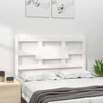 ZNTS Bed Headboard White 105.5x4x100 cm Solid Wood Pine 818026