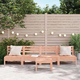 Garden Sofas Armless 4 pcs Solid Wood Douglas 838010