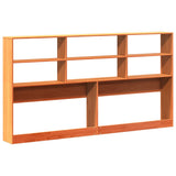 Headboard with Storage Wax Brown 180 cm Solid Wood Pine 855653