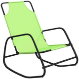 Sun Lounger Set of 2 Green Powder-coated steel, Textilene 318143