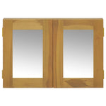 ZNTS Mirror Cabinet 60x10x40 cm Solid Wood Teak 338242