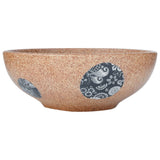 Countertop Basin Brown and Blue Round 41x14 cm Ceramic 155057