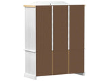 Display Cabinet White 103.5 x 42 x 180 cm Solid Pine Wood 42024945