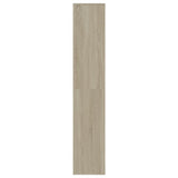 Shoe Cabinet Sonoma Oak 54x34x183 cm Engineered Wood 800372