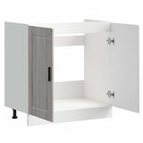 Sink Base Cabinet "Porto" Grey Sonoma 80x46x81.5 cm Engineered Wood 853933