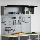 Tool Cabinet Set with Shelf 5 pcs Black Powder-Coated Steel 3321412