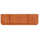 TV Cabinet Wax Brown 140 x 40 x 40 cm Solid Pine Wood 870000