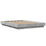 Bed Frame without Mattress Concrete Grey 120x190 cm Small Double 3281234