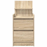 Bedside Cabinet with 2 Drawers Sonoma Oak 38x34x80 cm 861359
