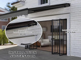 2.5 x 2m Electric Awning with LED Light and Remote Controller, Aluminium Frame DIY Retractable T3398P327920