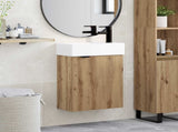 Bathroom Vanity Unit with Tap Artisan Oak 45.5 x 22.5 x 84 cm 889440