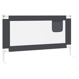 Toddler Safety Bed Rail Dark Grey 140x25 cm Fabric 10228