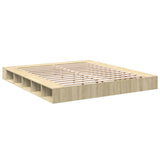 Bed Frame without Mattress Sonoma Oak 200x200 cm 3280449