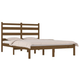 3103671 Bed Frame without Mattress Honey Brown Solid Wood 200x200 cm