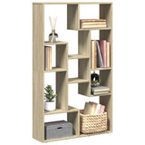 Bookcase Sonoma Oak 72x20x120.5 cm Engineered Wood 858158