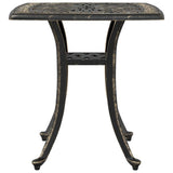 ZNTS Garden Table Bronze 53x53x53 cm Cast Aluminium 4002815