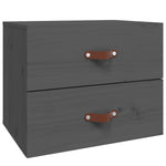 ZNTS Wall-mounted Bedside Cabinet Grey 50x36x40 cm 820980