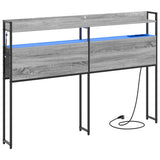 Headboard with Shelf Grey sonoma 135 cm Engineered wood 859693