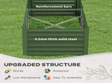 Set of 2 Raised Beds for Garden, Galvanised Steel Outdoor Planters with Multi-reinforced Rods for T3398P377615