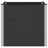 Garden Raised Bed Black 100 x 100 x 91 cm WPC and Aluminium 42038979