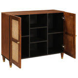 Sideboard Brown 90 x 33.5 x 75 cm Solid Mango Wood 4018908