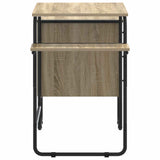 Desk with Storage Sonoma Oak 120 x 50 x 75 cm 8007997