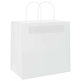 Paper Bags 250 pcs with Handles White 26x17x25 cm 4101619