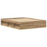 Bed Frame without Mattress Artisan Oak 150x200 cm Engineered Wood 3329313