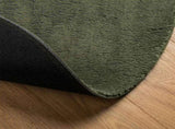 Rug HUARTE Short Pile Soft and Washable Forest Green 160 cm 375106